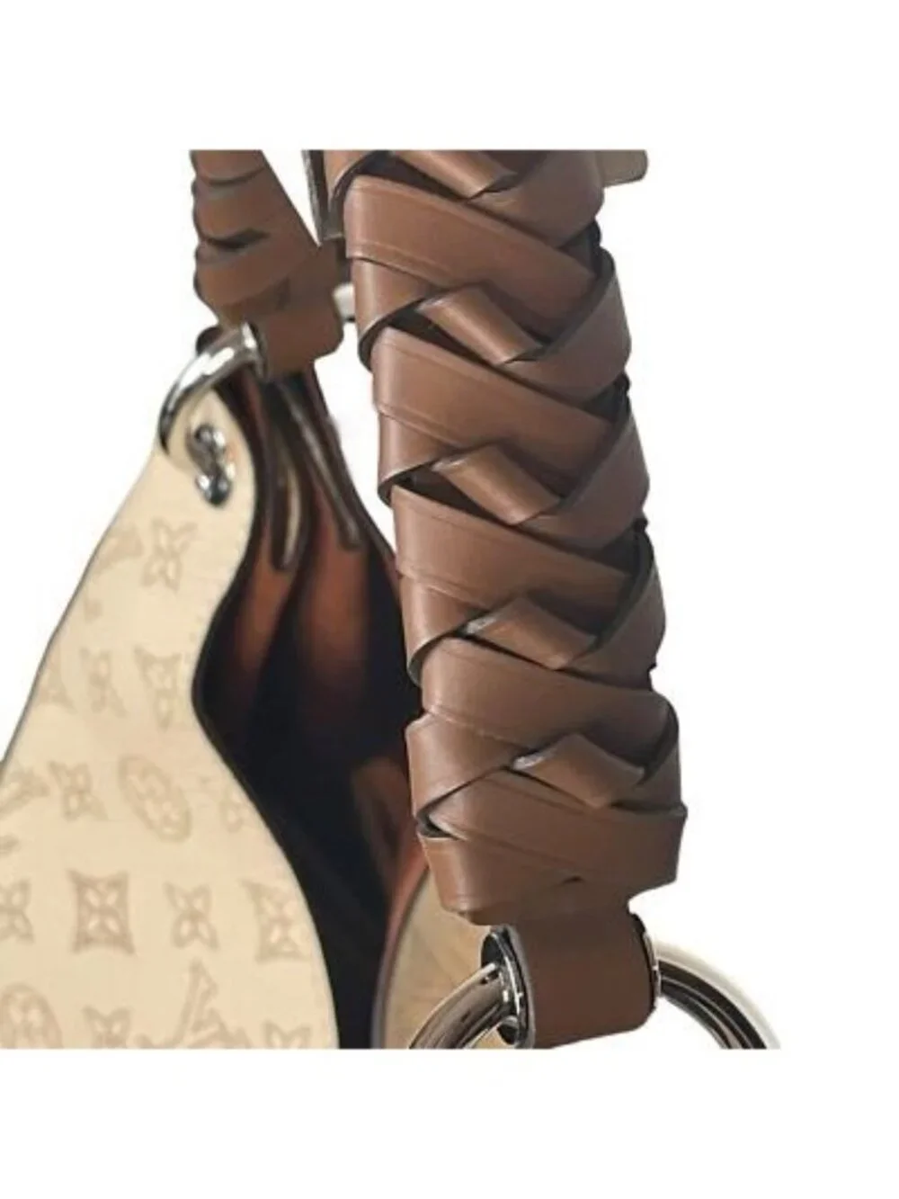 Louis Vuitton Monogram Carmel Hobo Mahina Leather Shoulder Tote Bag - Picture 6 of 10